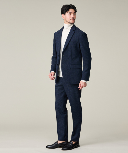 ABAHOUSE GRAY（アバハウスグレイ）の「【カシミヤブレンド】ウール ツイルスラックス / セットアップ対応（スラックス・メンズ・ブラック/ネイビー/グレー/ライトベージュ・44/46/48/50）」の18枚目の写真