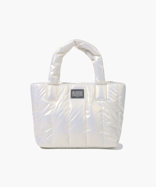 MARITHE + FRANCOIS GIRBAUD(マリテフランソワジルボー)の「CLASSIC LOGO MATT METALLIC PADDING BAG(ハンドバッグ・レディース・グレー/アイボリー/Black・フリー)」の13枚目の写真