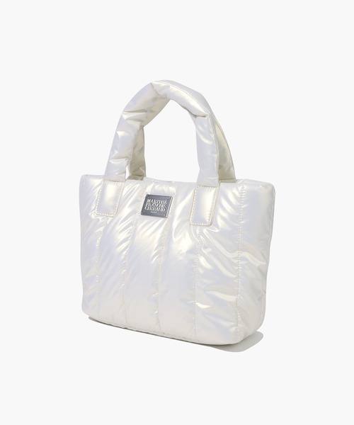 MARITHE + FRANCOIS GIRBAUD(マリテフランソワジルボー)の「CLASSIC LOGO MATT METALLIC PADDING BAG(ハンドバッグ・レディース・グレー/アイボリー/Black・フリー)」の14枚目の写真