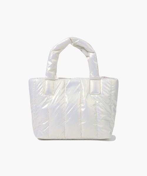 MARITHE + FRANCOIS GIRBAUD(マリテフランソワジルボー)の「CLASSIC LOGO MATT METALLIC PADDING BAG(ハンドバッグ・レディース・グレー/アイボリー/Black・フリー)」の15枚目の写真