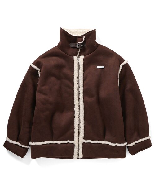 algy(アルジー)の「ムートンブルゾン(ムートンコート・キッズ・ブラウン/ベージュ・SMALL/MEDIUM/X-SMALL/XX-SMALL)」の17枚目の写真