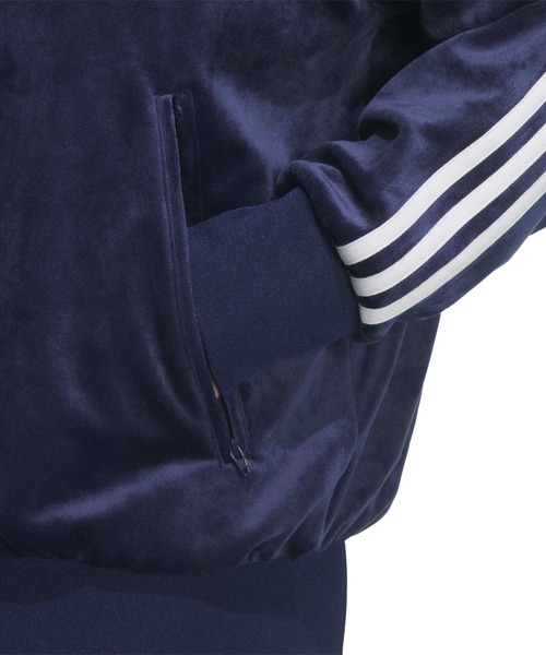 adidas（アディダス）の「adidas FB TT VELOUR / アディダス ファイヤーバード トラックトップ ベロア（その他アウター・メンズ・ネイビー・M/S/XXL/XL/L）」の6枚目の写真