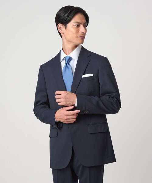 green label relaxing(グリーンレーベルリラクシング)の「コットン シャドーストライプ クレリック ワイドカラー ドレスシャツ -イージーアイロン-(ビジネスシャツ・メンズ・ホワイト/ライトブルー・43cm/42cm/41cm/40cm/39cm/38cm/37cm)」の16枚目の写真