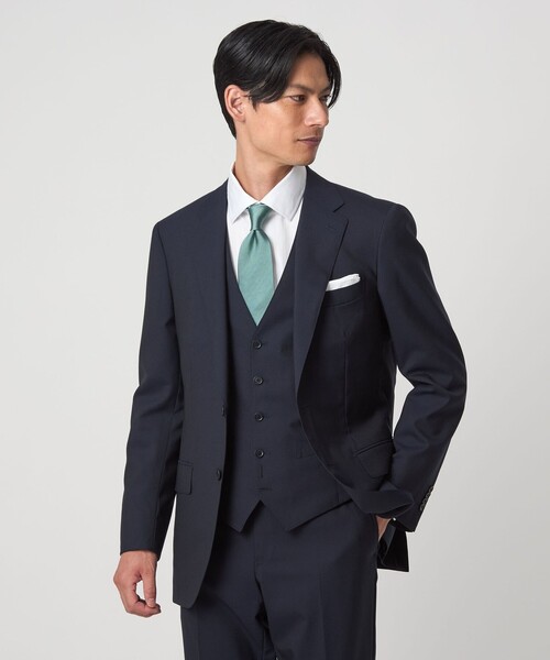 green label relaxing(グリーンレーベルリラクシング)の「コットン シャドーストライプ クレリック ワイドカラー ドレスシャツ -イージーアイロン-(ビジネスシャツ・メンズ・ホワイト/ライトブルー・43cm/42cm/41cm/40cm/39cm/38cm/37cm)」の8枚目の写真