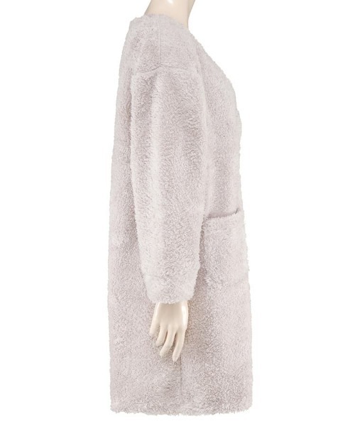 northerly（ノーザリー）の「【fuwamoko home northerly】ふわもこロングカーデ（ガウン/バスローブ・レディース・ブラウン/グレー/ホワイト・M-L）」の15枚目の写真