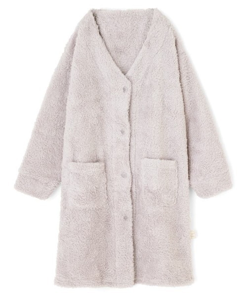 northerly（ノーザリー）の「【fuwamoko home northerly】ふわもこロングカーデ（ガウン/バスローブ・レディース・ブラウン/グレー/ホワイト・M-L）」の8枚目の写真