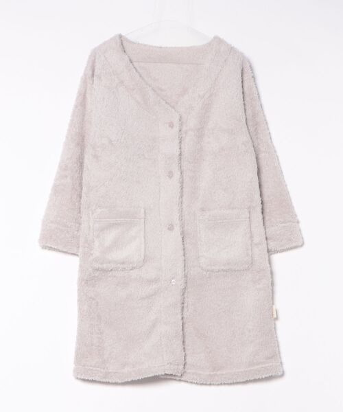 northerly（ノーザリー）の「【fuwamoko home northerly】ふわもこロングカーデ（ガウン/バスローブ・レディース・ブラウン/グレー/ホワイト・M-L）」の19枚目の写真