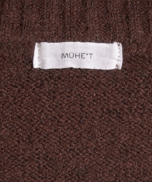 MUHET（ミュエータ）の「gradation sleeve driver zip knit / グラデーションドライバーズニット（カーディガン/ボレロ・レディース・チャコールグレー/ブラウン・FREE）」の21枚目の写真
