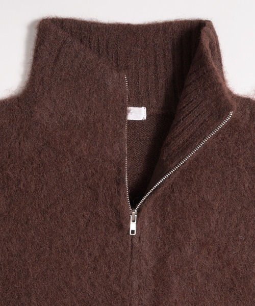 MUHET（ミュエータ）の「gradation sleeve driver zip knit / グラデーションドライバーズニット（カーディガン/ボレロ・レディース・チャコールグレー/ブラウン・FREE）」の20枚目の写真