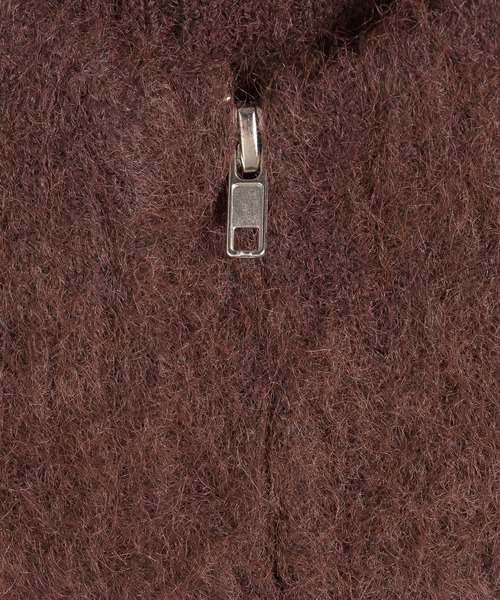 MUHET（ミュエータ）の「gradation sleeve driver zip knit / グラデーションドライバーズニット（カーディガン/ボレロ・レディース・チャコールグレー/ブラウン・FREE）」の22枚目の写真