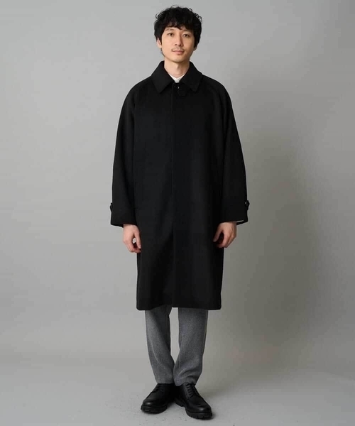 a.v.v(アーヴェヴェ)の「ワイドシルエットステンカラーコート(ステンカラーコート・メンズ・グレー/ブラック・48/46)」の18枚目の写真