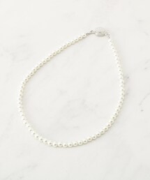 マグネットガラスパールネックレス