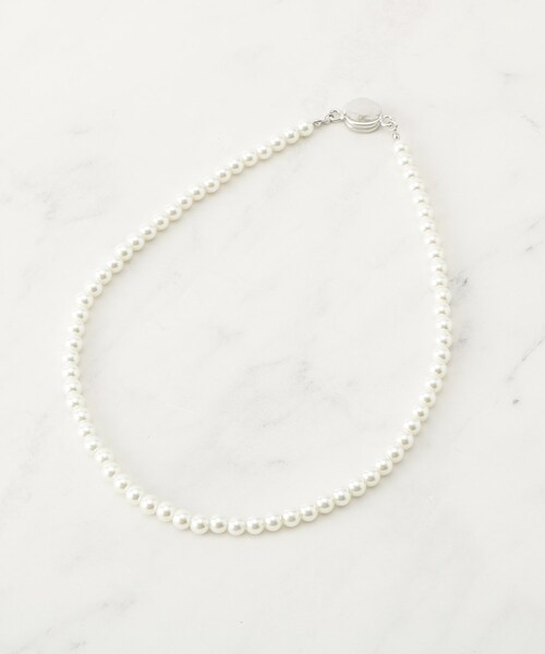 grove(グローブ)の「マグネットガラスパールネックレス(ネックレス・レディース・シルバー/ゴールド・00)」の1枚目の写真