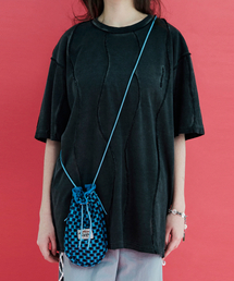 UNALLOYED（アナロイド）の「メッシュニットストリングバッグ / ブルー（メッセンジャーバッグ）」