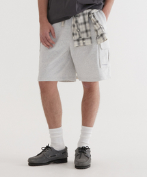 レギュラーアセンティックスウェットカーゴショーツ Heather Gray