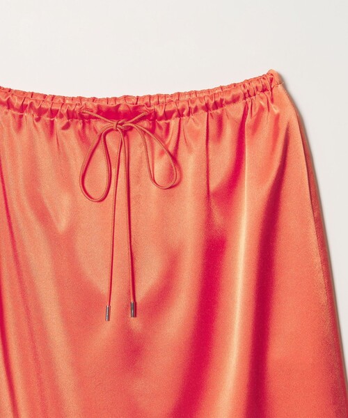 ASTRAET（アストラット）の「＜ASTRAET＞サテン スソレース スカート（スカート・レディース・オレンジ/ブラック・FREE）」の21枚目の写真