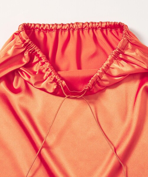 ASTRAET（アストラット）の「＜ASTRAET＞サテン スソレース スカート（スカート・レディース・オレンジ/ブラック・FREE）」の22枚目の写真