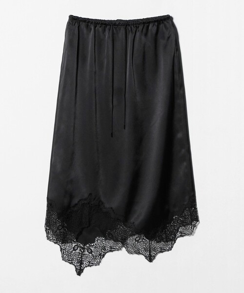 ASTRAET（アストラット）の「＜ASTRAET＞サテン スソレース スカート（スカート・レディース・オレンジ/ブラック・FREE）」の14枚目の写真