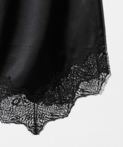 ASTRAET（アストラット）の「＜ASTRAET＞サテン スソレース スカート（スカート・レディース・オレンジ/ブラック・FREE）」の9枚目の写真