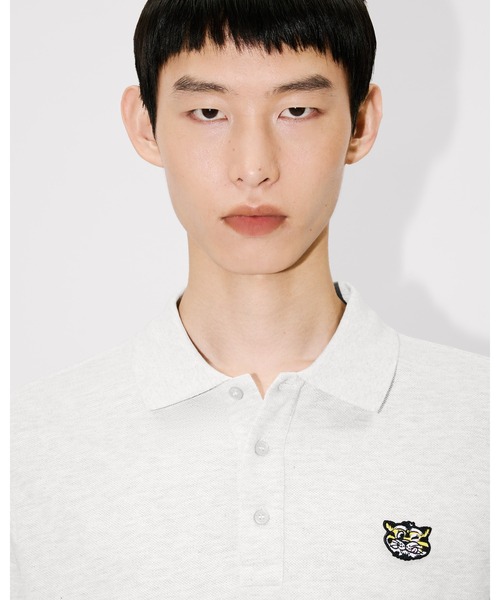 KENZO(ケンゾー)の「'KENZO Wild Tiger' スリム ポロ イン コットン(ポロシャツ・メンズ・グレー系その他・LARGE/MEDIUM/SMALL)」の1枚目の写真