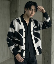 MONOCHROME（モノクローム）の「アブストラクトジャカードカーディガン（カーディガン/ボレロ）」