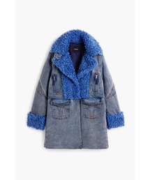 Desigual（デシグアル）の「ファー×デニムワイドラペルハイブリッドコート（チェスターコート）」
