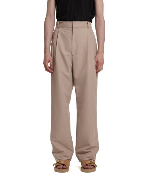 TRUNK PROJECT(トランクプロジェクト)の「Wide-Leg Trousers_Beige(スラックス・メンズ・ベージュ・SMALL/X-SMALL)」の1枚目の写真