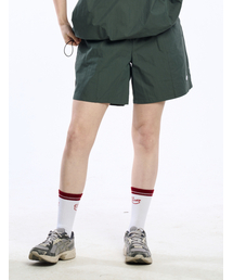 CLEVER FIELD（クレバーフィールド）の「エンブレムワッペンミニマルハーフパンツ_カーキ（その他パンツ）」