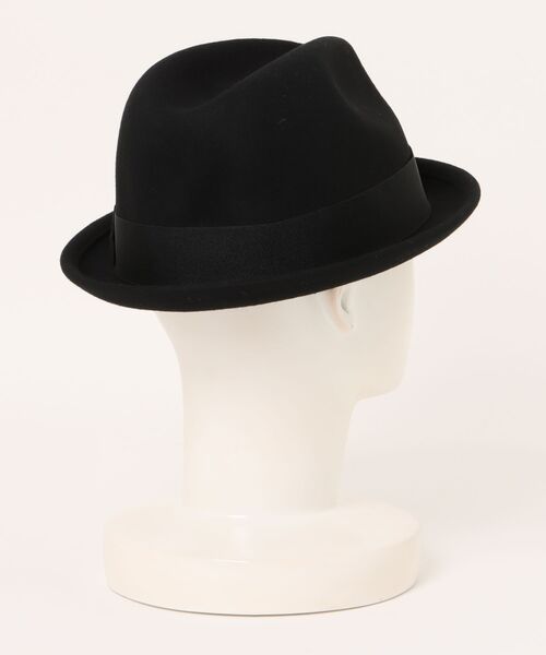BRIXTON（ブリクストン）の「【BRIXTON/ブリクストン】GAIN FEDORA（ハット・メンズ・ブラック・L）」の2枚目の写真