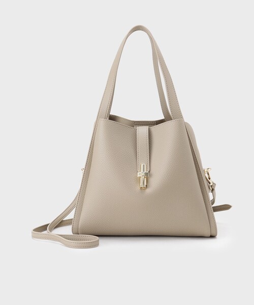 INDIVI（インディヴィ）の「【合皮／ミドルサイズ】春カラーフォルムバッグ（ハンドバッグ・レディース・ライトグリーン/ネイビー/ベージュ/ブラック・00）」の19枚目の写真