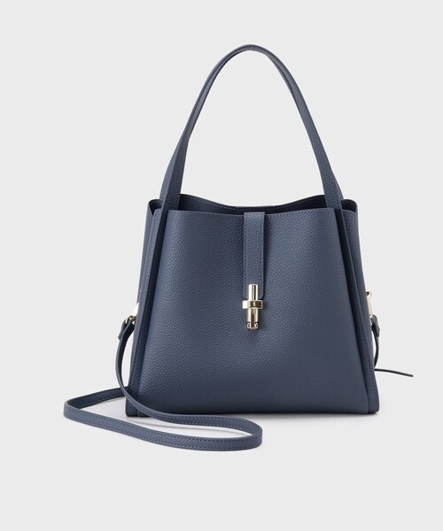 INDIVI（インディヴィ）の「【合皮／ミドルサイズ】春カラーフォルムバッグ（ハンドバッグ・レディース・ライトグリーン/ネイビー/ベージュ/ブラック・00）」の18枚目の写真