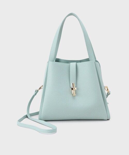 INDIVI（インディヴィ）の「【合皮／ミドルサイズ】春カラーフォルムバッグ（ハンドバッグ・レディース・ライトグリーン/ネイビー/ベージュ/ブラック・00）」の17枚目の写真