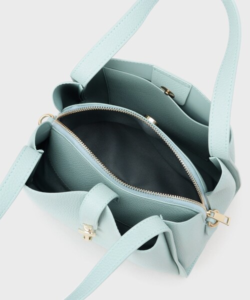 INDIVI（インディヴィ）の「【合皮／ミドルサイズ】春カラーフォルムバッグ（ハンドバッグ・レディース・ライトグリーン/ネイビー/ベージュ/ブラック・00）」の13枚目の写真