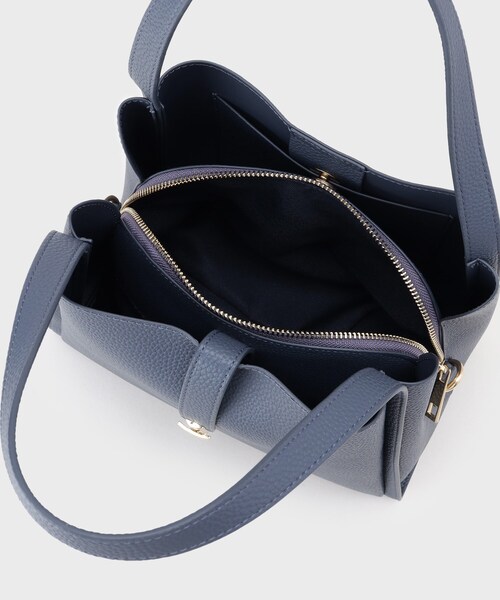 INDIVI（インディヴィ）の「【合皮／ミドルサイズ】春カラーフォルムバッグ（ハンドバッグ・レディース・ライトグリーン/ネイビー/ベージュ/ブラック・00）」の10枚目の写真