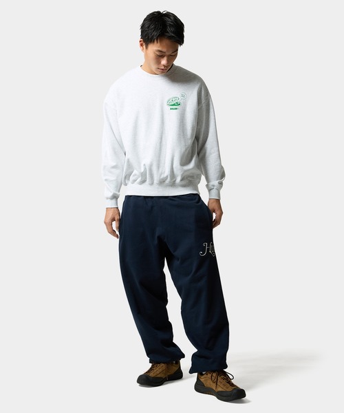 HUF（ハフ）の「WHAT A JUNGLE CREW（スウェット・メンズ・アッシュ/ライラック/ブラック・XXL/XL/L/M/S）」の13枚目の写真