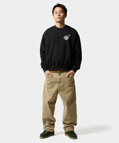 HUF（ハフ）の「WHAT A JUNGLE CREW（スウェット・メンズ・アッシュ/ライラック/ブラック・XXL/XL/L/M/S）」の10枚目の写真