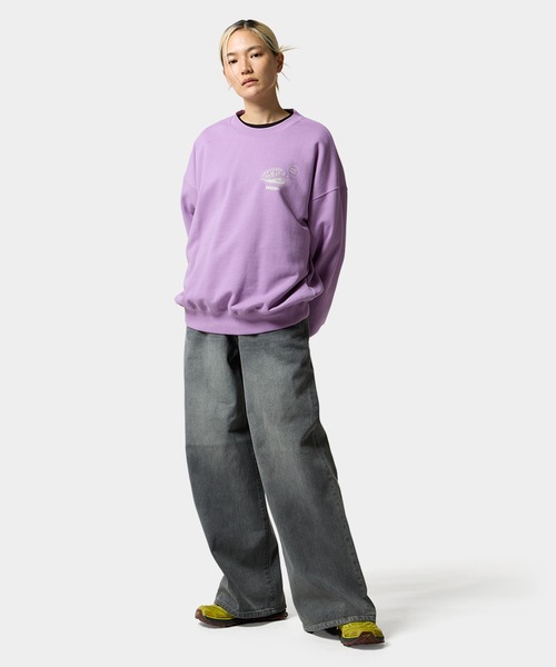 HUF（ハフ）の「WHAT A JUNGLE CREW（スウェット・メンズ・アッシュ/ライラック/ブラック・XXL/XL/L/M/S）」の16枚目の写真