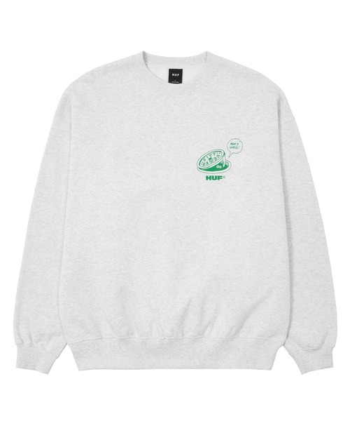 HUF（ハフ）の「WHAT A JUNGLE CREW（スウェット・メンズ・アッシュ/ライラック/ブラック・XXL/XL/L/M/S）」の7枚目の写真