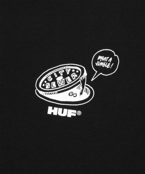 HUF（ハフ）の「WHAT A JUNGLE CREW（スウェット・メンズ・アッシュ/ライラック/ブラック・XXL/XL/L/M/S）」の20枚目の写真