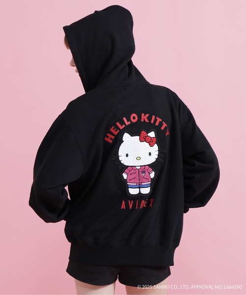 AVIREX（アヴィレックス）の「【AVIREX×HELLO KITTY】HOODIE（パーカー・レディース・オートミール/ブラック・S/M）」の5枚目の写真