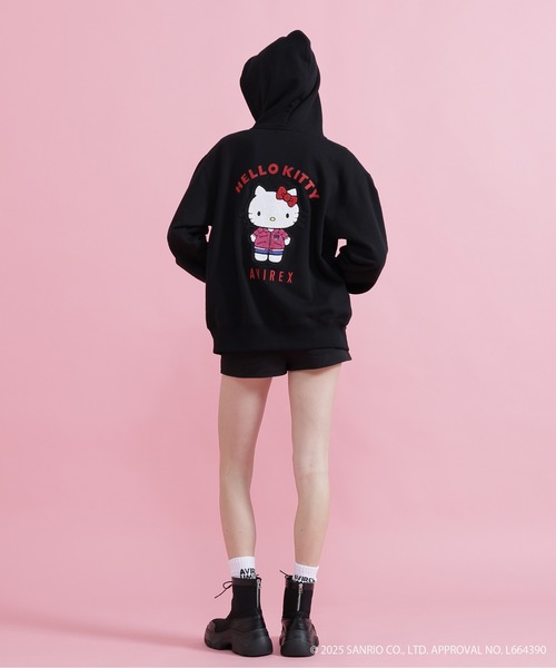 AVIREX（アヴィレックス）の「【AVIREX×HELLO KITTY】HOODIE（パーカー・レディース・オートミール/ブラック・S/M）」の7枚目の写真