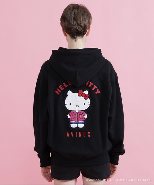 AVIREX（アヴィレックス）の「【AVIREX×HELLO KITTY】HOODIE（パーカー・レディース・オートミール/ブラック・S/M）」の10枚目の写真