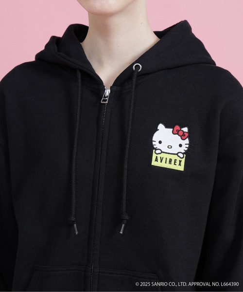 AVIREX（アヴィレックス）の「【AVIREX×HELLO KITTY】HOODIE（パーカー・レディース・オートミール/ブラック・S/M）」の11枚目の写真