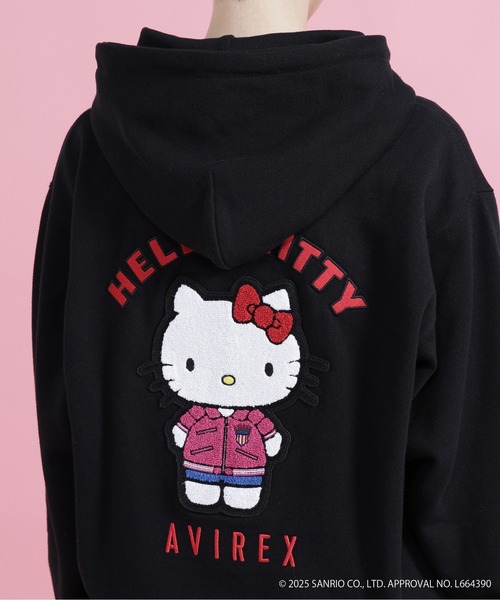 AVIREX（アヴィレックス）の「【AVIREX×HELLO KITTY】HOODIE（パーカー・レディース・オートミール/ブラック・S/M）」の13枚目の写真