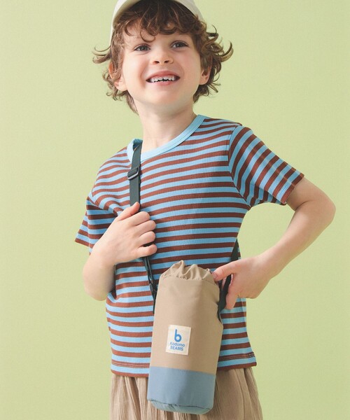 こども ビームス（コドモビームス）の「ボトルホルダー（ショルダーバッグ・キッズ・クリーム/ベージュ・ONE SIZE）」の2枚目の写真