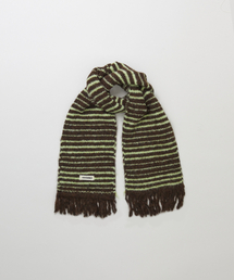 HAVEAWHALE（ハブアホエール）の「wool irregular stripe muffler (GE)（マフラー）」
