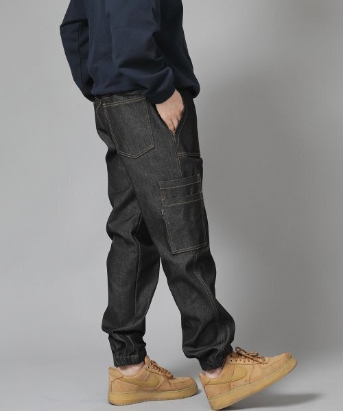 SAINTCREW(セントクルー)の「ストレートツーレイヤーカーゴジョガーパンツ ST2-309CJ デニムブラック(デニムパンツ・メンズ・その他・MEDIUM/LARGE/X-LARGE)」の11枚目の写真