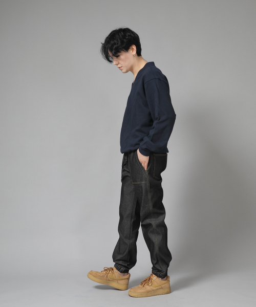 SAINTCREW(セントクルー)の「ストレートツーレイヤーカーゴジョガーパンツ ST2-309CJ デニムブラック(デニムパンツ・メンズ・その他・MEDIUM/LARGE/X-LARGE)」の8枚目の写真