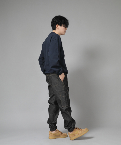 SAINTCREW(セントクルー)の「ストレートツーレイヤーカーゴジョガーパンツ ST2-309CJ デニムブラック(デニムパンツ・メンズ・その他・MEDIUM/LARGE/X-LARGE)」の6枚目の写真
