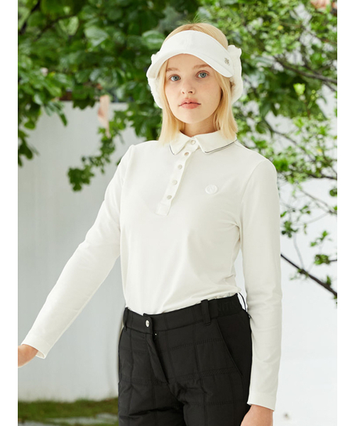 NITINA(ニティナ)の「ベーシックウォームTシャツWH(Tシャツ/カットソー・レディース・ホワイト・SMALL/MEDIUM/LARGE)」の1枚目の写真